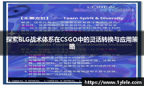 探索BLG战术体系在CSGO中的灵活转换与应用策略